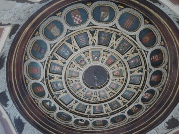 Matyášův Pavilon na PH polychromovyný strop - stav po restaurování - Atelier dell' Arte s.r.o.