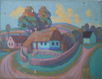 Moderní krajina České chaloupky - stav před restaurováním - Atelier dell' Arte s.r.o.