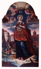 Sv. Apolónie, patronka zubařů, Slovenské Banské Múzeum, Banská Štiavnica stav po restaurování