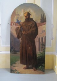 Sv. František z kostela Sv. Leopolda a Václava v Kladrubech nad Labem stav po restaurování