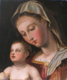 Renesační malba Madony