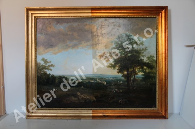 Obraz - Stav poloviční čištění - Atelier dell' Arte s.r.o.